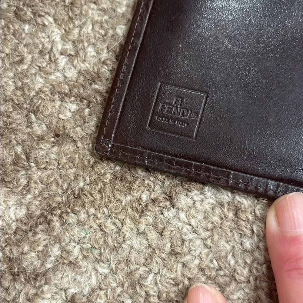 Fendi Brown and Black Zucca Long Wallet - Picture 3 of 13